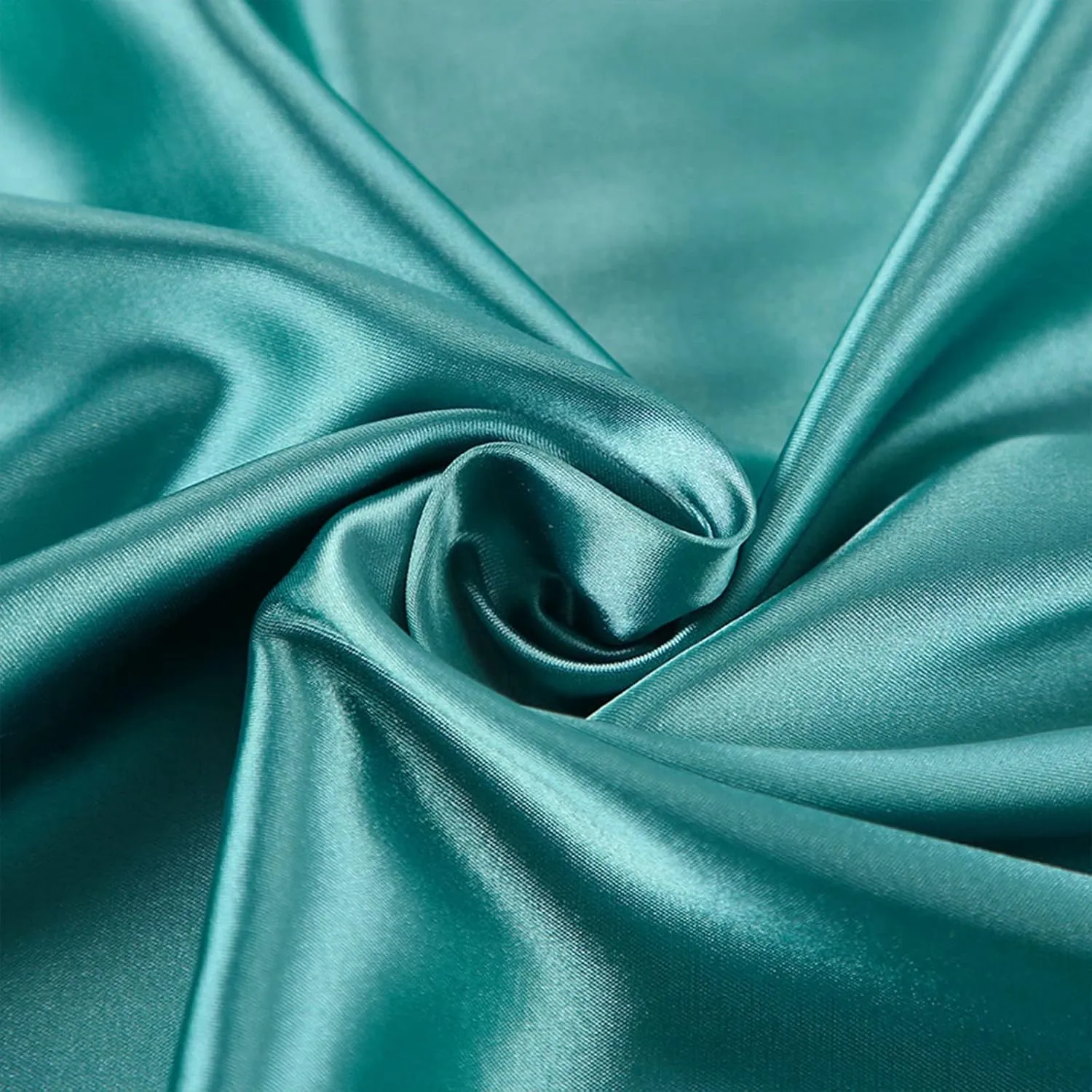 GHYUBYER Sleepwear Sets Woman Silk Satin Silky Sleepwear Long Sleeve Shirt with Long Pajama Pant Set Soft Loungewear (Color : Green, Size : Large)