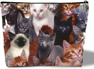 Gift Bag for Her - Cat Lover Makeup Purse, Travel Accessory -25