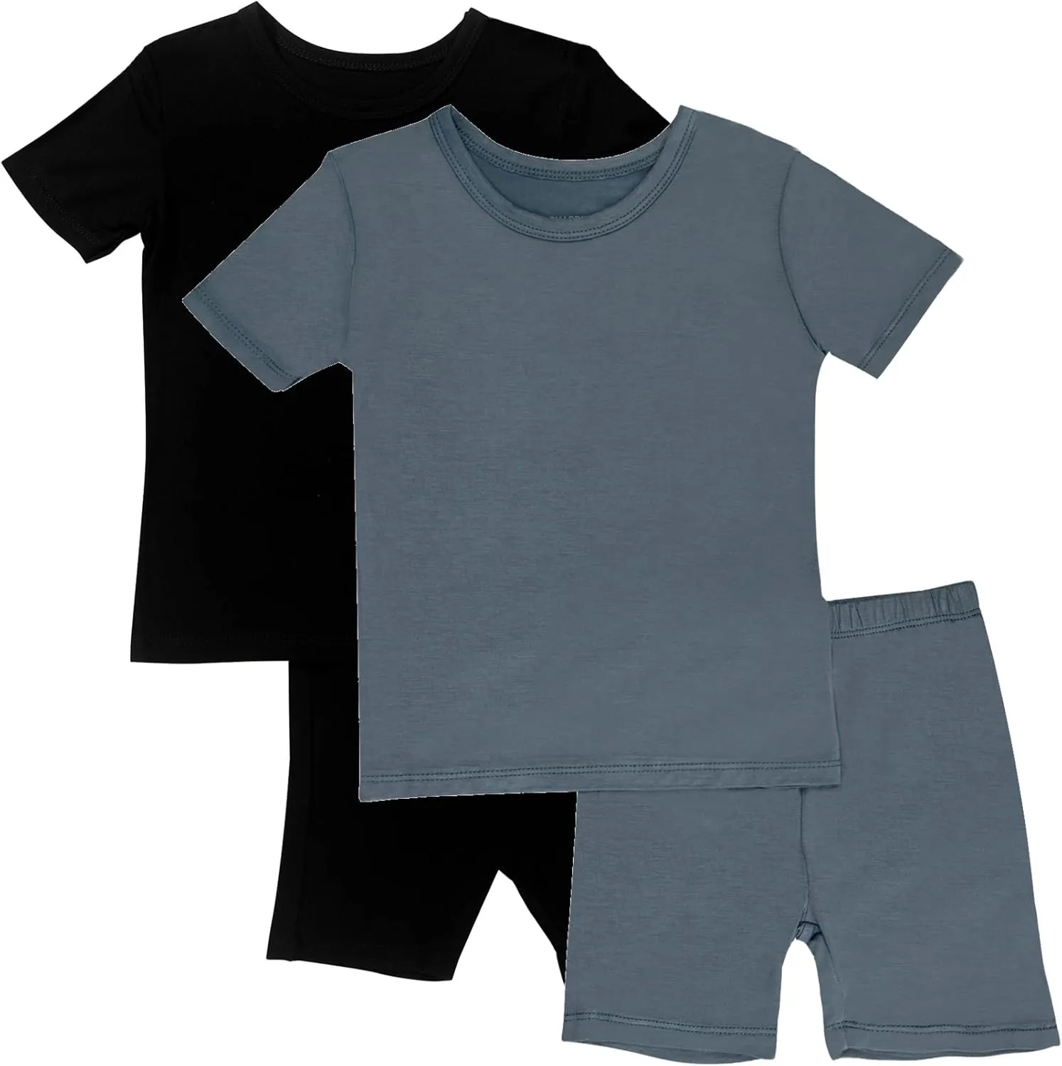 GUISBY Rayon of Bamboo Baby Toddler Kids Girls Boys Soft Short Pjs Cool Summer Pajamas 2pcs Sets