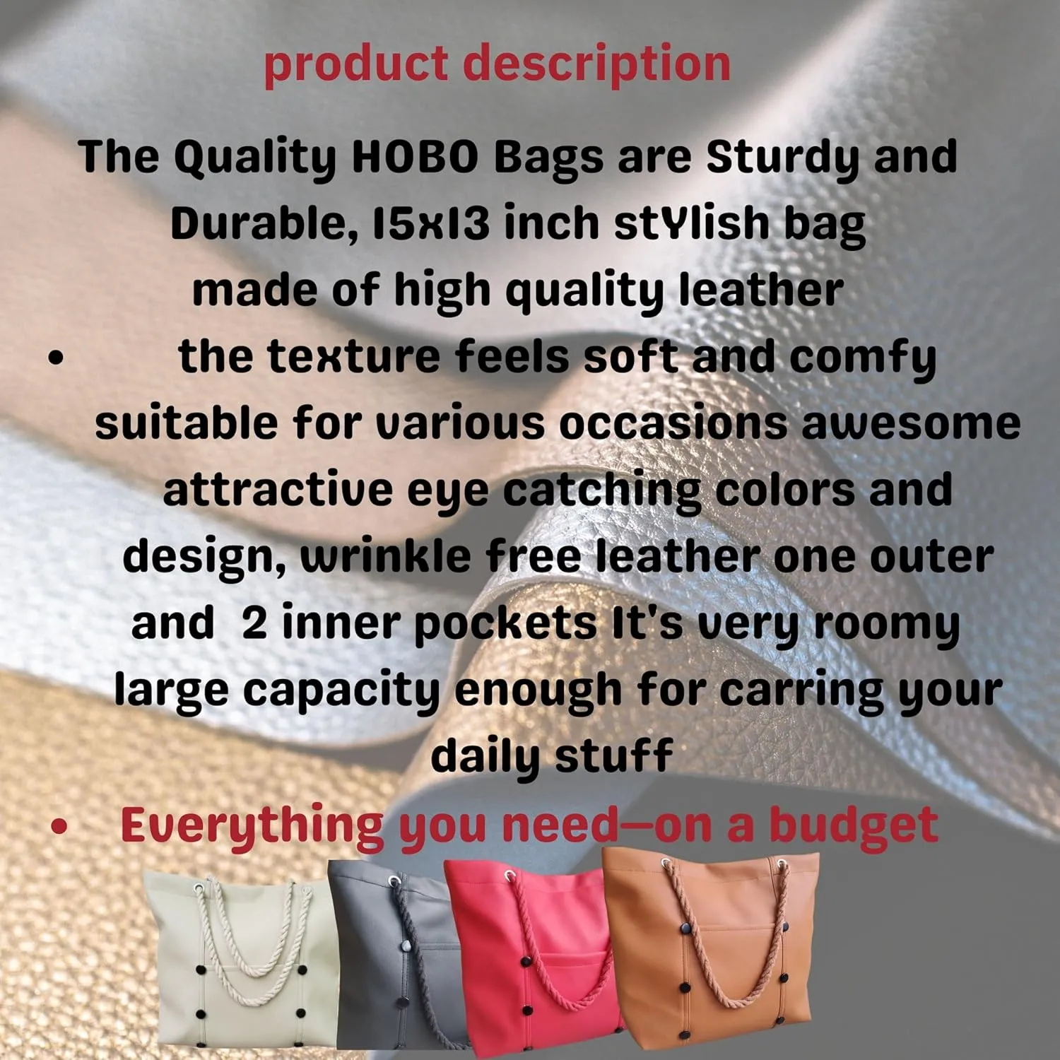 Hobo Crossbody Bags for Girls and womens PU-Leather Cute And Fancy for Work Beach travel Parties and Shopping Bags