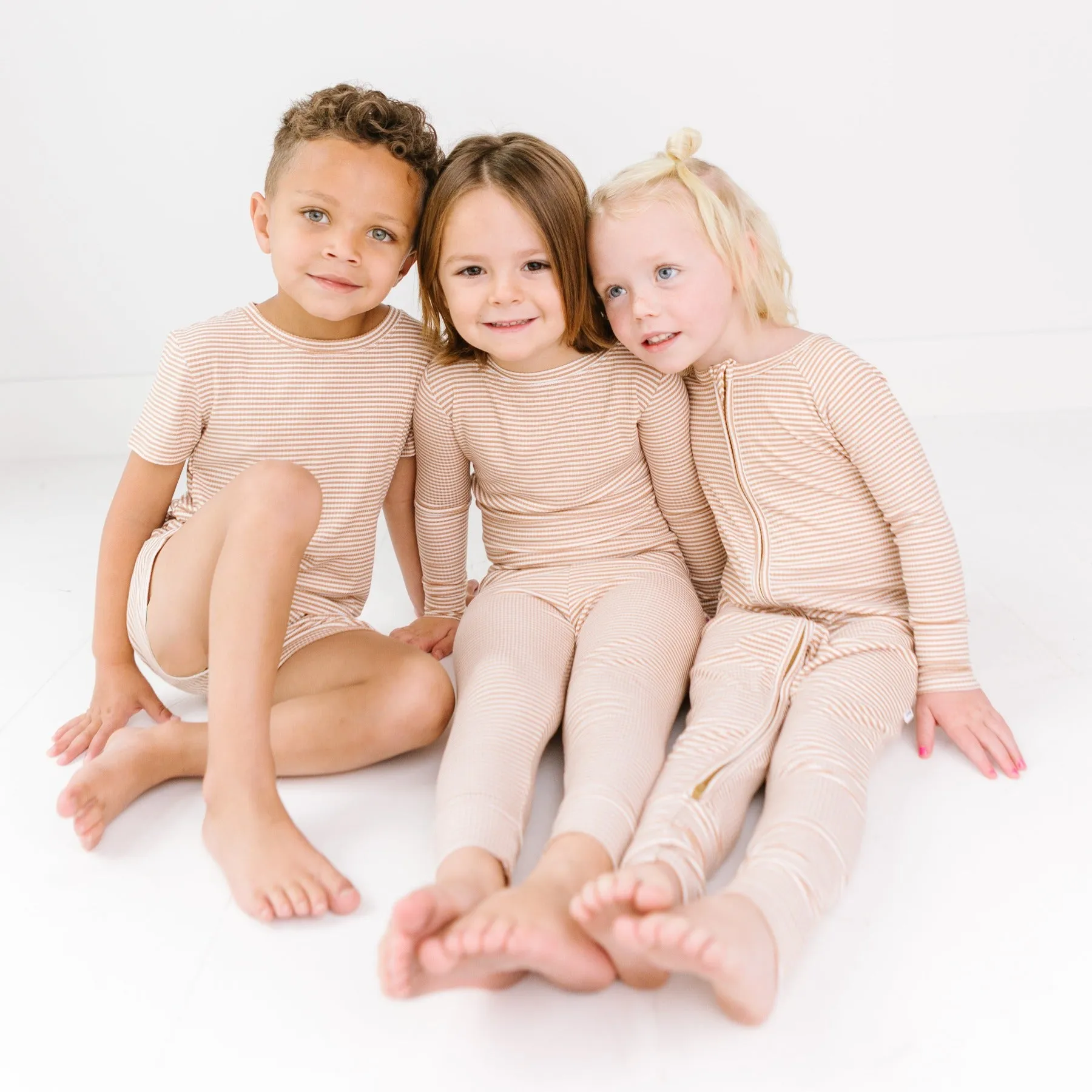 Honey Stripe Small Ribbed Two-Piece Set