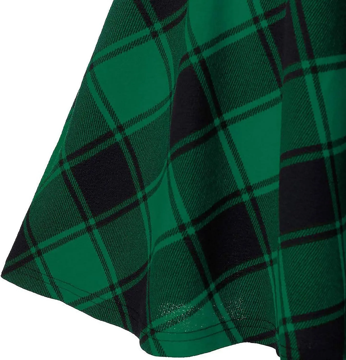 Irish Tartan Skirts for Women Gothic High Waisted Cross Tied Plaid A Line Pleated Mini Short Skirt