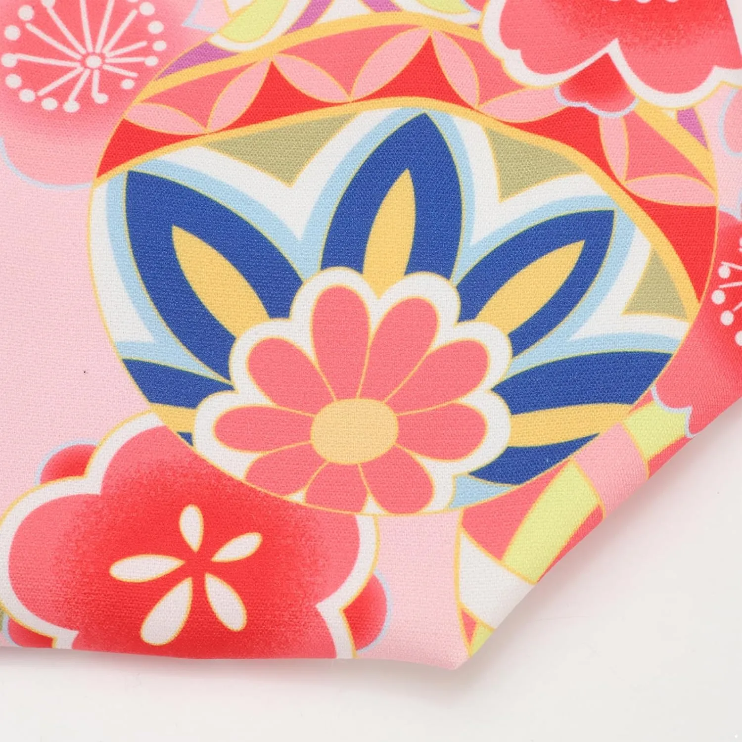 Japanese Style Bucket Handbag Wrist Bag Harajuku Floral Print Drawstring Bag Jewelry Bag Wallet Pouch