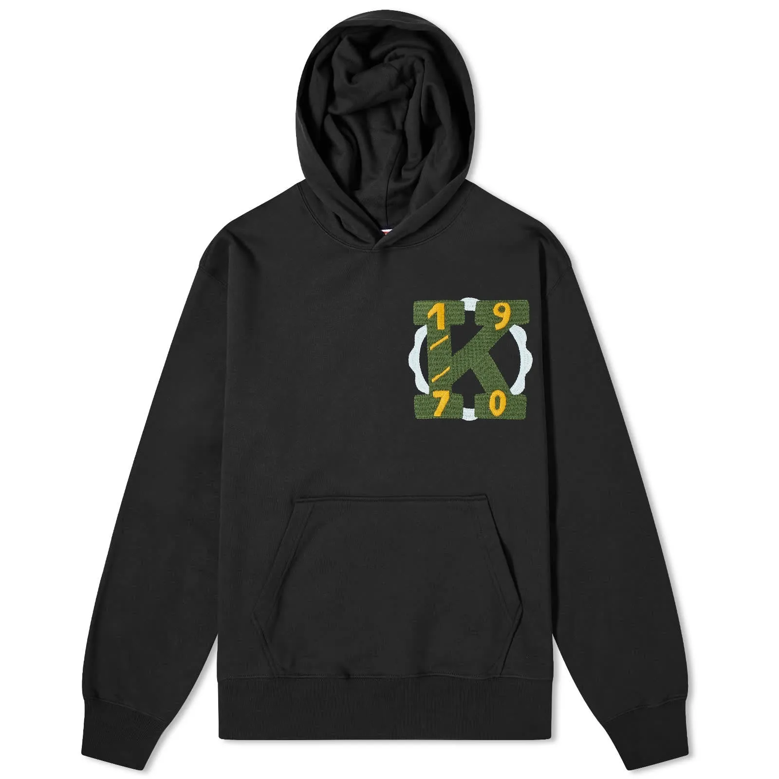 Kenzo Drawn Varsity Popover Hoodie, black