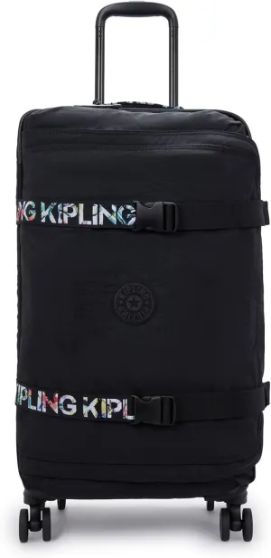 Kipling Women's Spontaneous Medium Softside Spinner Wheel Luggage, Integrated TSA Accepted Lock