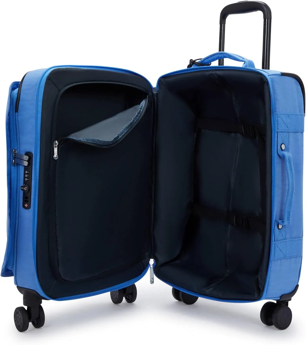Kipling Women's Spontaneous Small Softside Spinner Wheel Luggage, Integrated TSA Accepted Lock