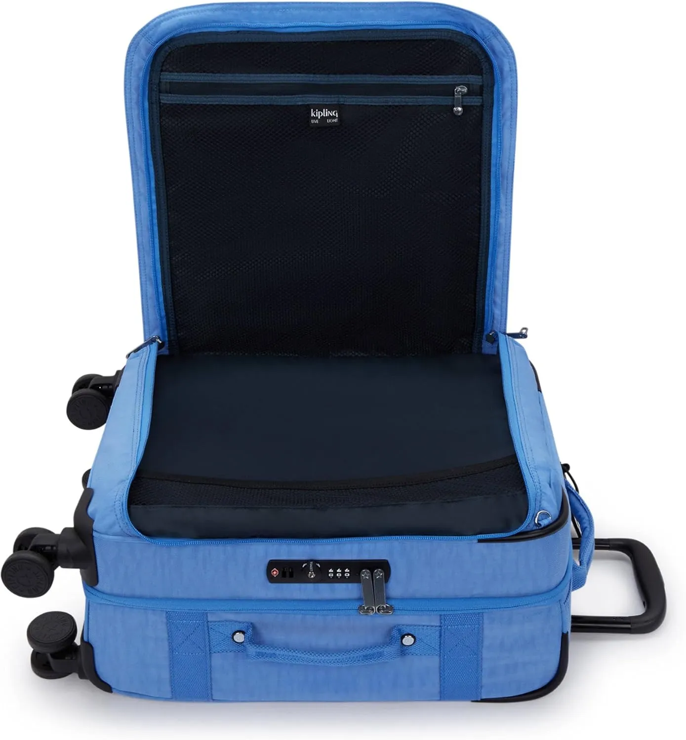 Kipling Women's Spontaneous Small Softside Spinner Wheel Luggage, Integrated TSA Accepted Lock