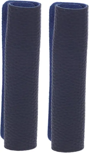 Leather Handle Wrap for Tote Bag Blue Luggage Handle Saddle Buckles Protector