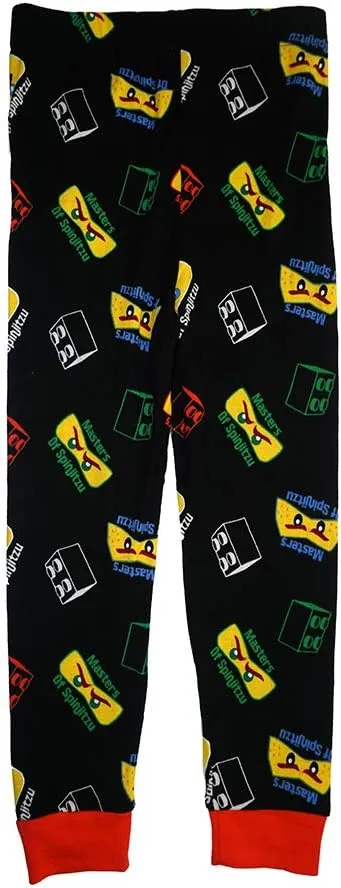 LEGO Ninjago Boys Pajama Set, 4 Piece PJ Set, Long Sleeve, Long Pant,Glow in the Dark