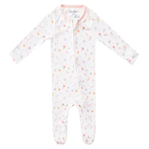 Mabel Copper Pearl Zip-Up Footie Baby Pajamas: Ultra-Soft Boys & Girls Pajamas, Premium Knit Fabric in Stylish Prints, Tag-Free with Two-Way Zipper, Newborn to 24 Months