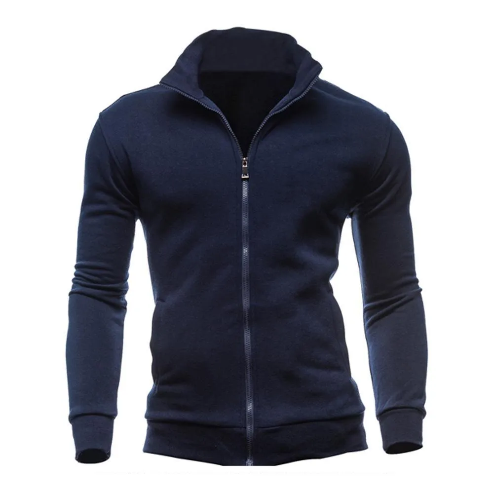 Men Turtleneck  Zip Jacket