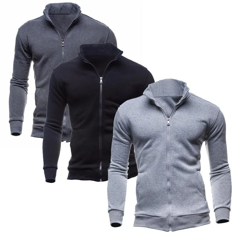 Men Turtleneck  Zip Jacket