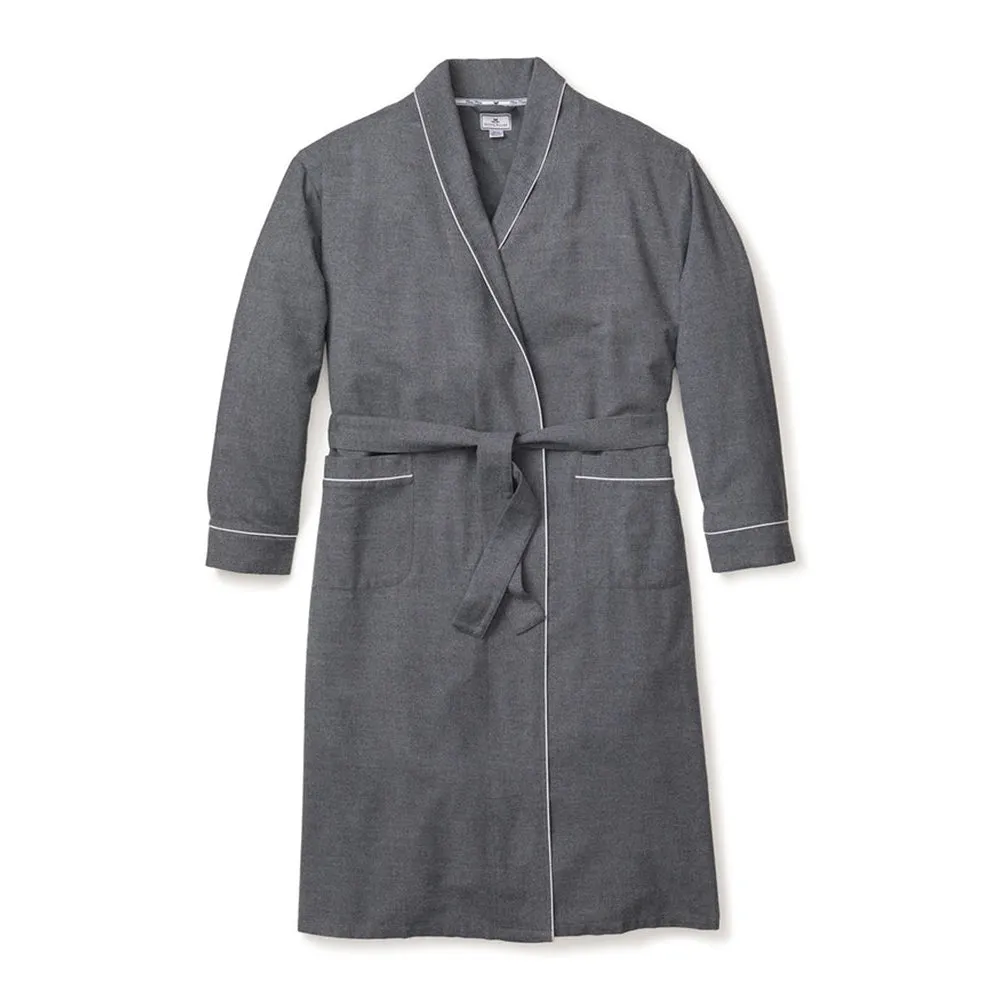 Men's Grey Flannel Robe