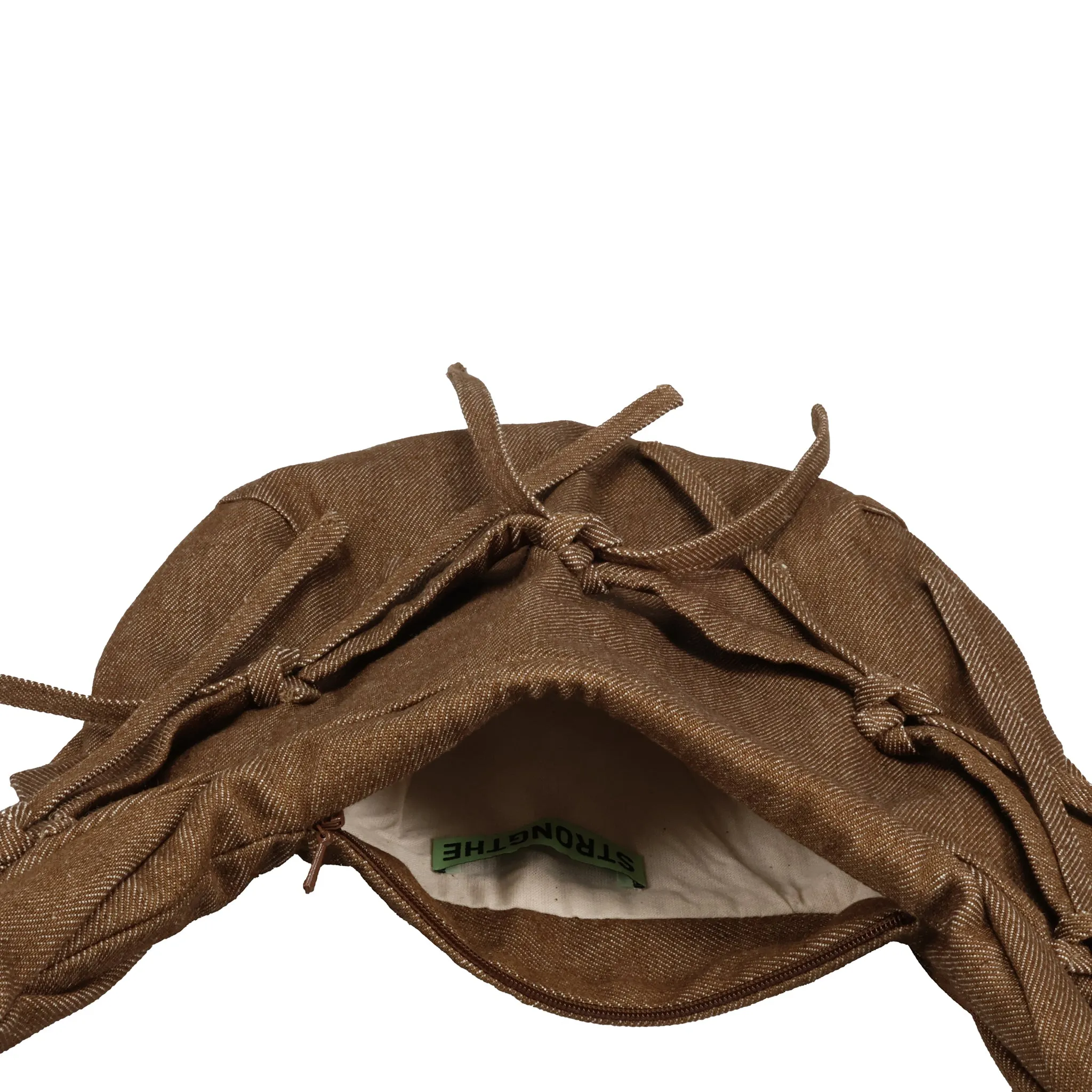 MINI TALISMAN BAG (ELONGATED STRAP) / BROWN DENIM