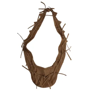 MINI TALISMAN BAG (ELONGATED STRAP) / BROWN DENIM
