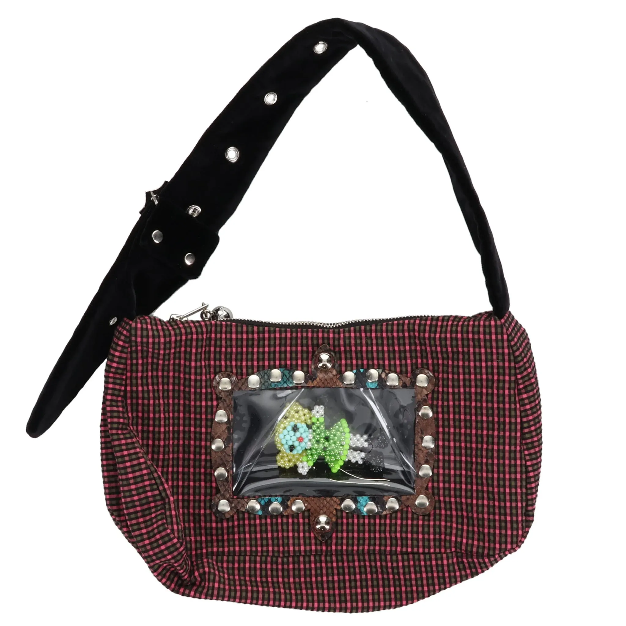 MOMMY MINI BAG / PINK AND BLACK