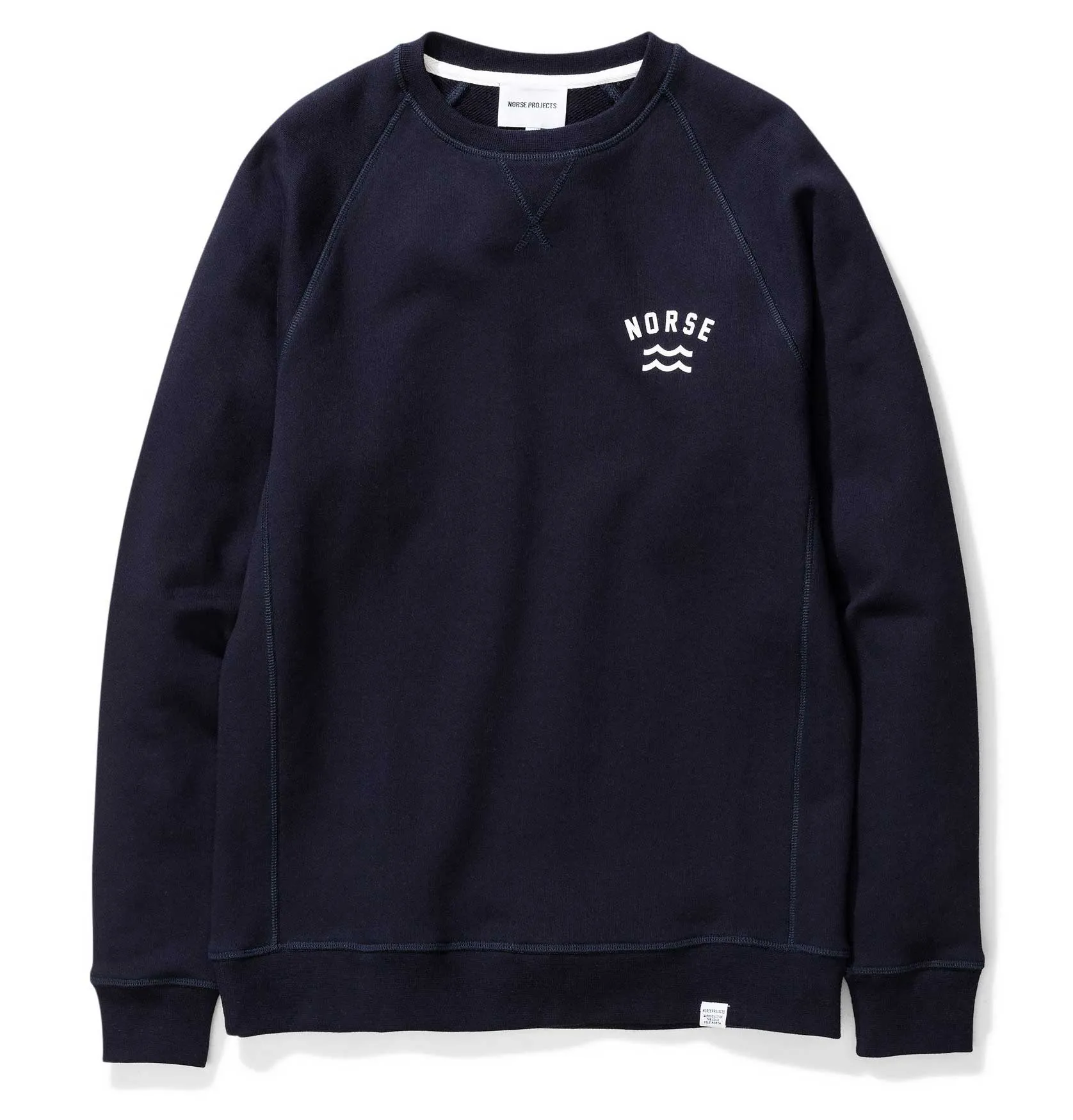 Norse Projects Ketel Ivy Wave Logo Sweatshirt – Dark Navy