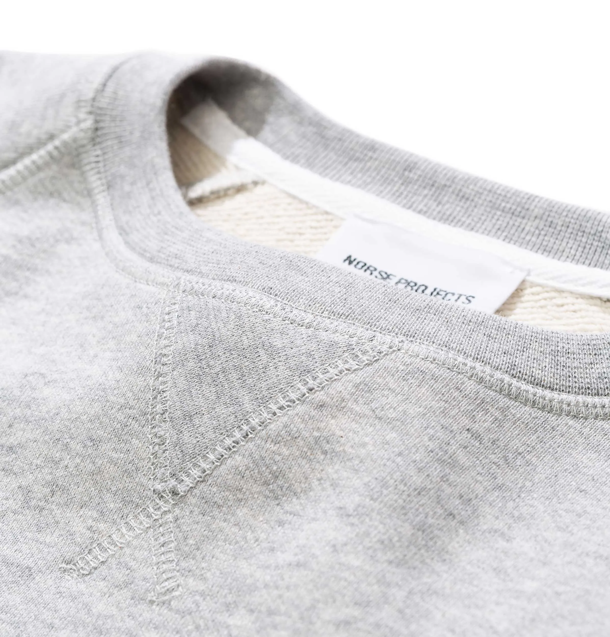 Norse Projects Ketel Ivy Wave Logo Sweatshirt – Light Grey Melange