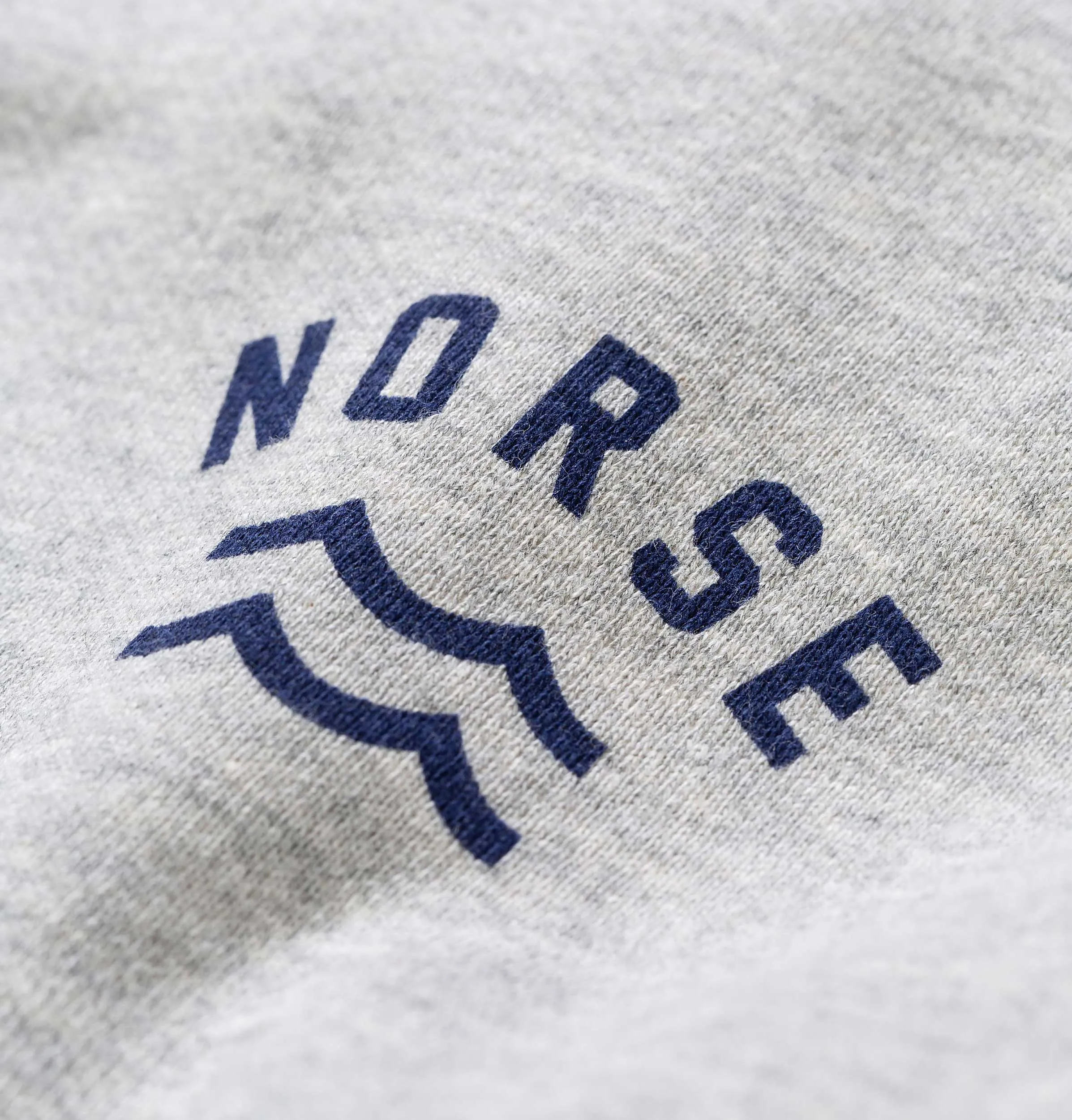 Norse Projects Ketel Ivy Wave Logo Sweatshirt – Light Grey Melange