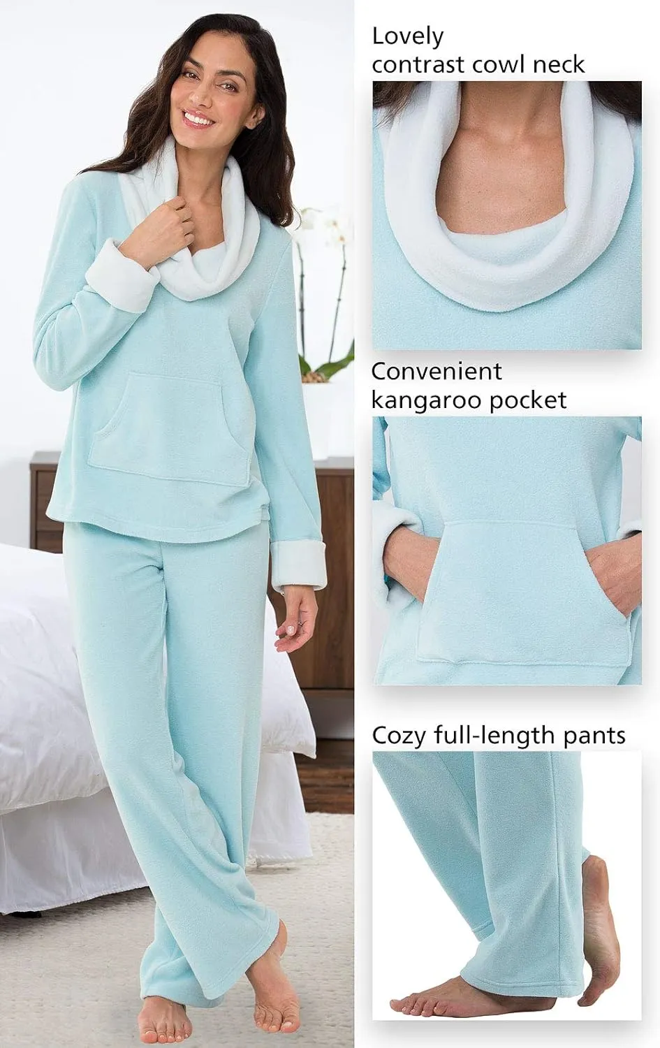 PajamaGram Fleece Womens Pajamas - Winter Pajamas For Women