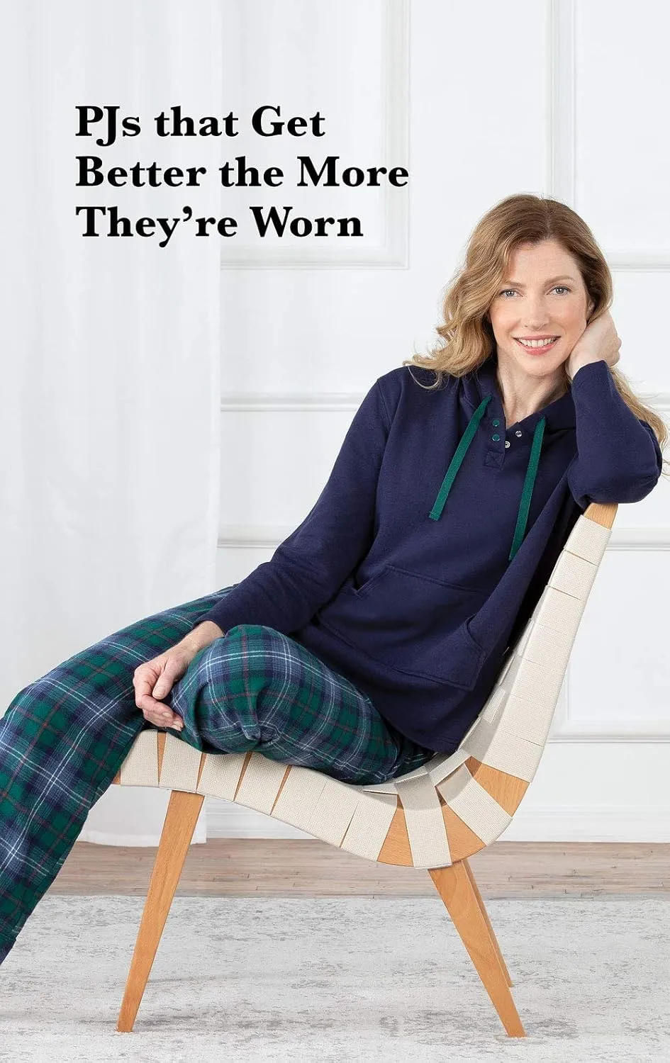 PajamaGram Womens Flannel Pajamas Sets - Pajamas for Women, Hoodie Top