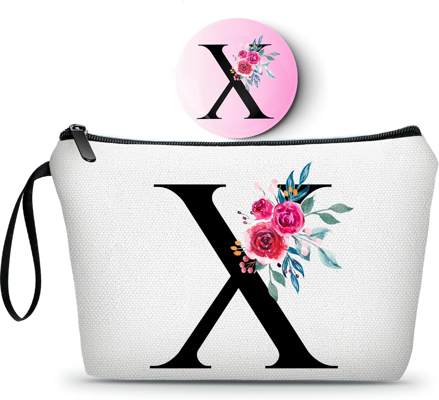 Personalized Gifts for Mom, Birthday & Mother's Day - Makeup Bag With Mirror & Travel Cosmetic Bags for Women