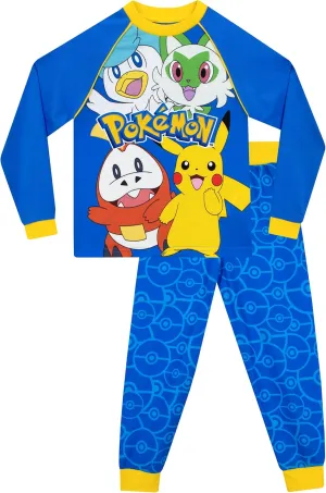 Pokemon Pajamas | Boys Pikachu Pjs | Pokeball Pajamas For Kids