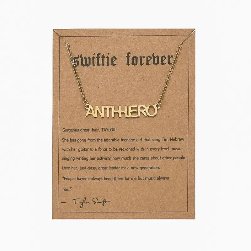 "Antihero" Taylor Swift Pendant Necklace
