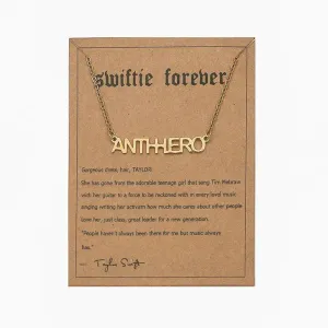 "Antihero" Taylor Swift Pendant Necklace