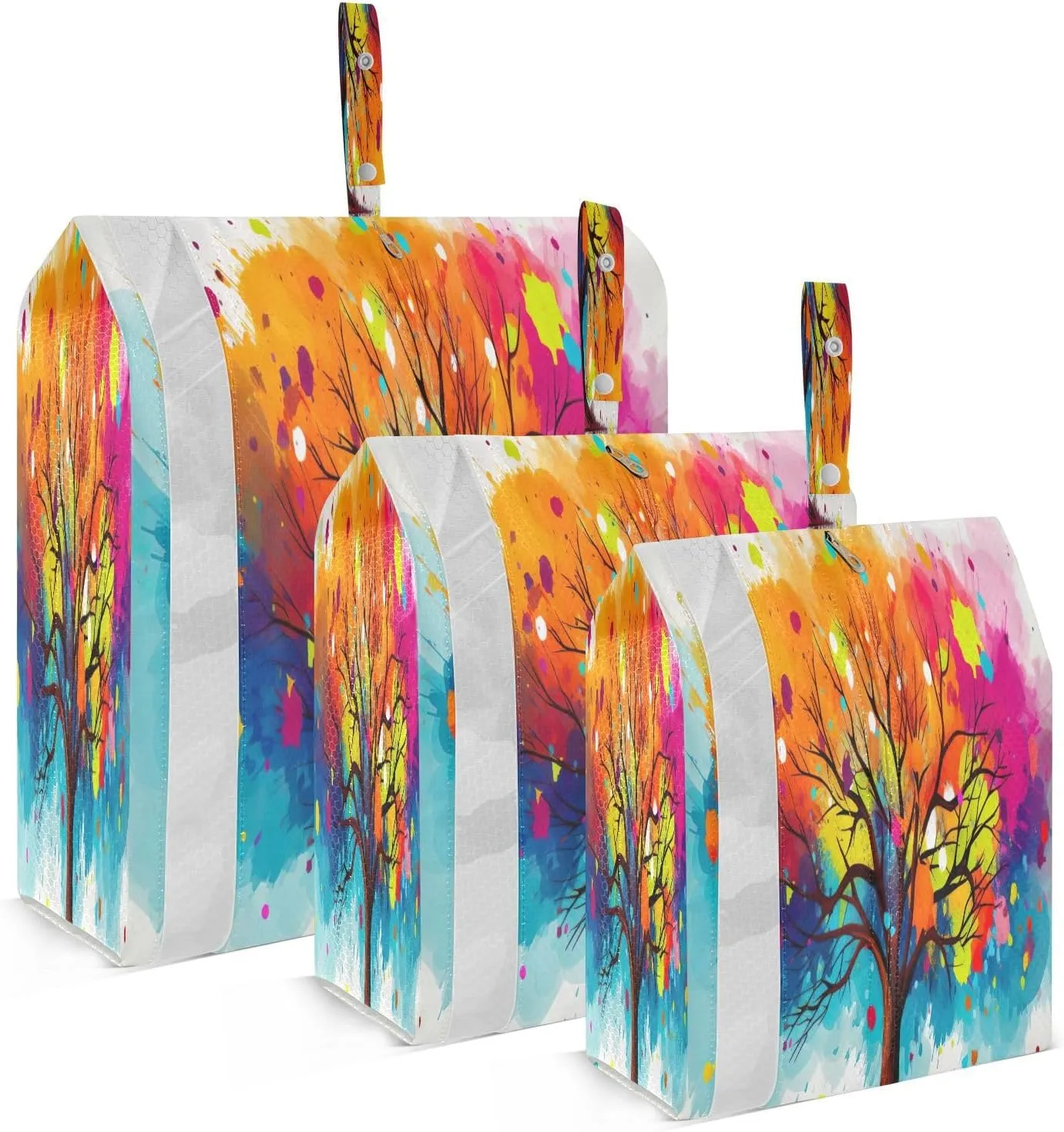 Rainbow Tree Compression Packing Cubes Large Travel Packing Cubes Luggage Organizers for Suitcases Travel Bag for Travel Accessories and Essentials
