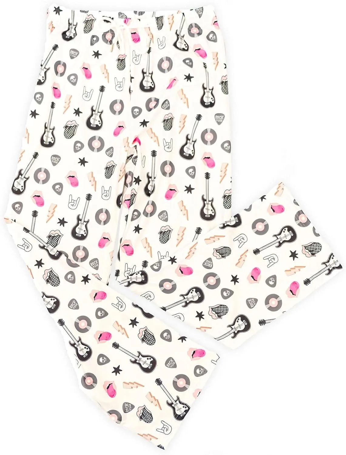Rockstar Pajamas, Rock and Roll Pajamas, 90's Theme Pajamas for Women