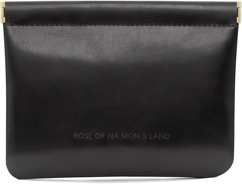 Small Purse Makeup Bag for Women with inner bag,Elastic Open Close Storage Bag Mini Travel Storage Bag,Waterproof Organizer Pouch for Lipstick Cosmetics Headphones Jewelry (Black)