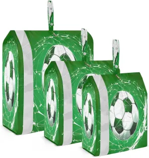 Soccer Sports Compression Packing Cubes 3 Set Travel Packing Cubes for Suitcases Organizer Bags Set for Women Men Travel Luggage