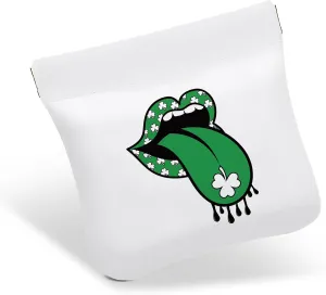 St Patrick's Day Squeeze Coin Purse,Pocket Cosmetic Bag,Purse Organizer Pouches,Mini Makeup Bag Travel Storage for Cosmetics Headphones Jewelry,Mini Makeup Bag for Her,Friend,Sister,Niece,Coworker,1