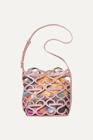 Stine Goya Bag Cut Out Logo Tote pink nectar