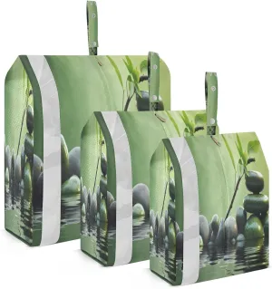 Stone Farmhouse Compression Packing Cubes Luggage Organizer Bags for Travel Suitcase Organizer for Carry on Suitcases