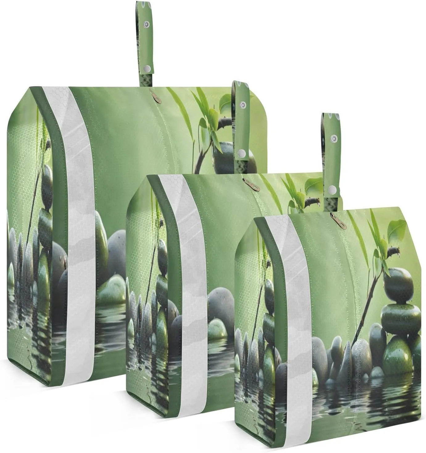 Stone Farmhouse Compression Packing Cubes Luggage Organizer Bags for Travel Suitcase Organizer for Carry on Suitcases