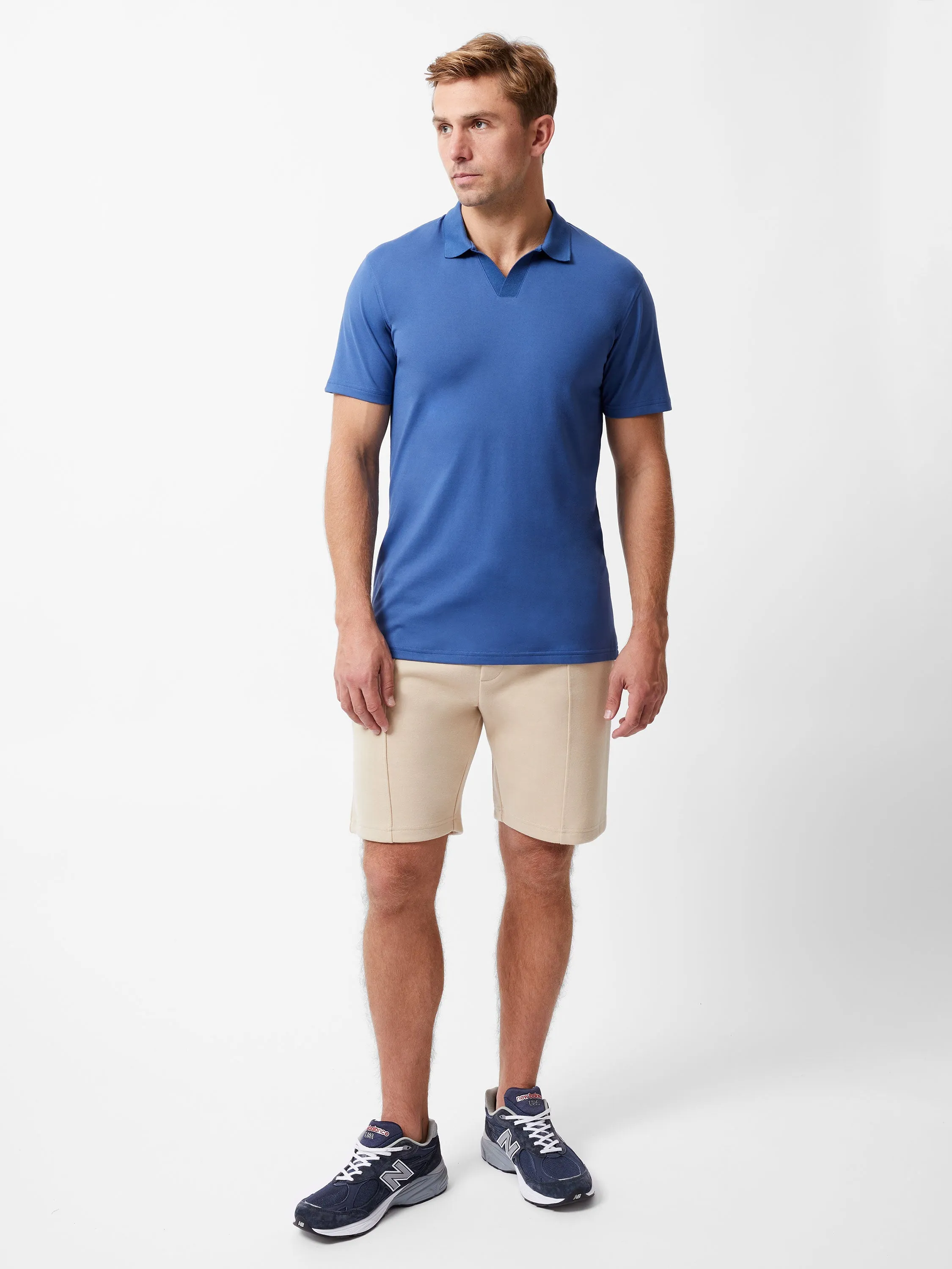 Stretch Short Sleeve Trophy Neck Shirt