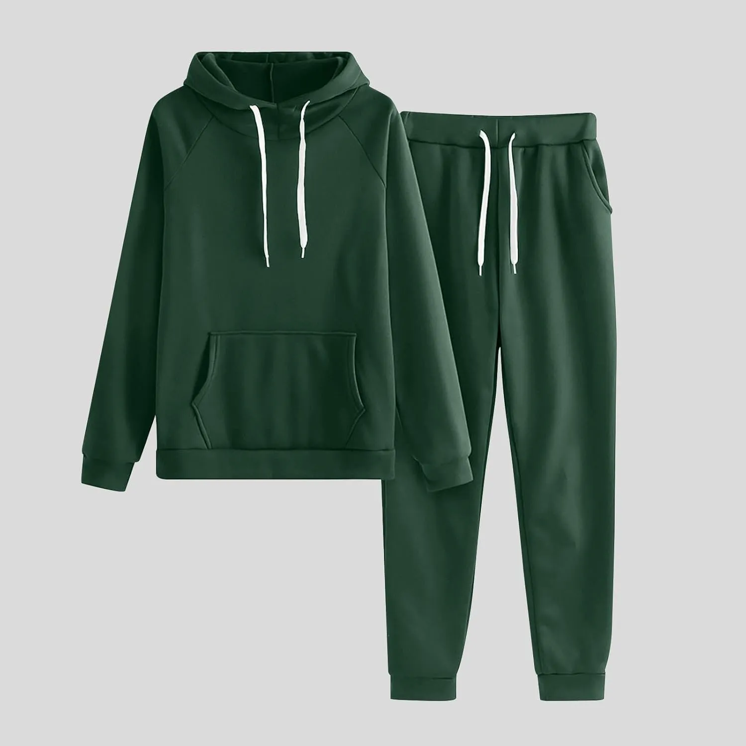 Sweatsuits Women 2 Piece Outfit,Oversized Hoodies Tops Baggy Sweatpants with Pockets Y2K Fall Winter Tracksuit Sets