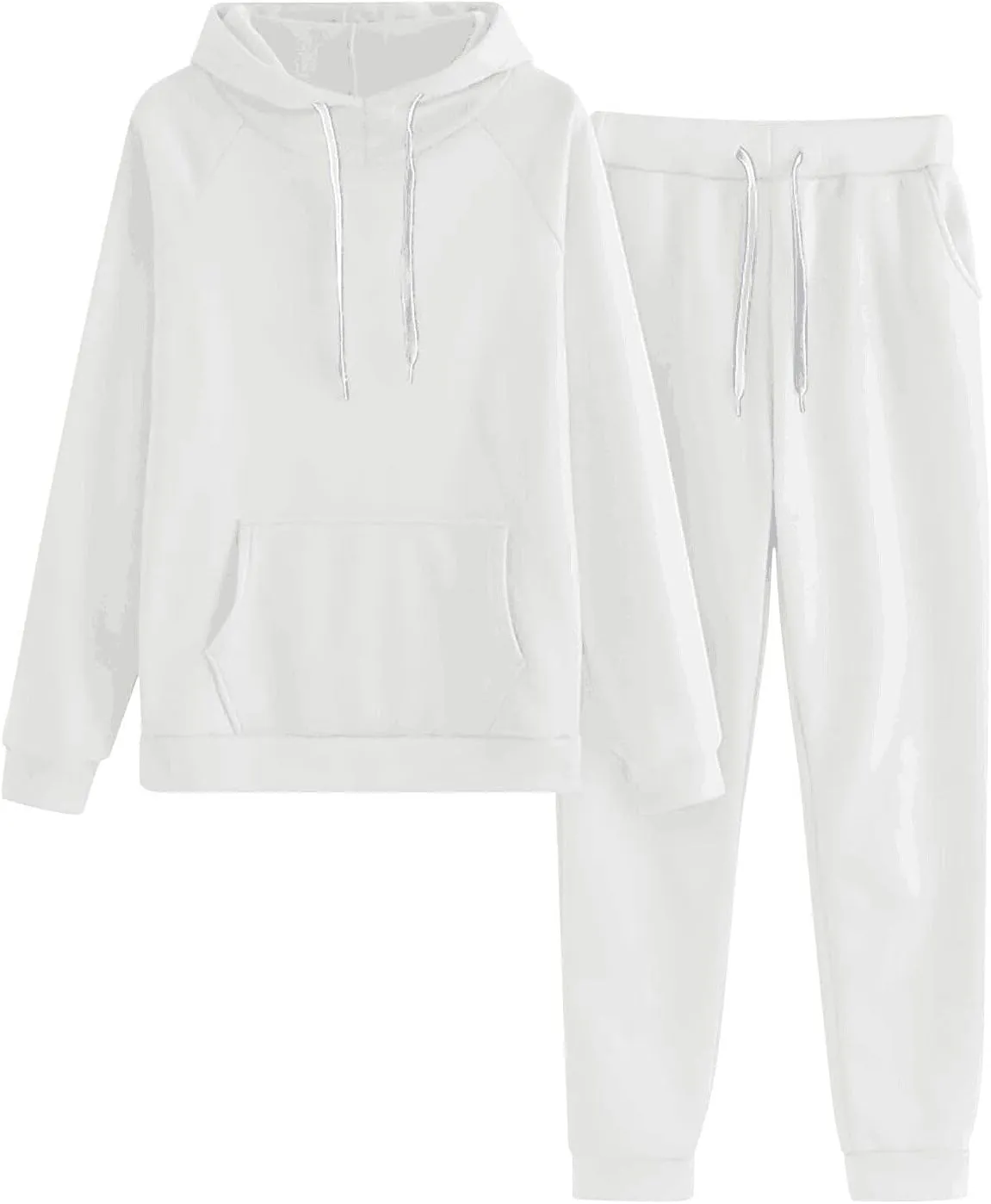Sweatsuits Women 2 Piece Outfit,Oversized Hoodies Tops Baggy Sweatpants with Pockets Y2K Fall Winter Tracksuit Sets