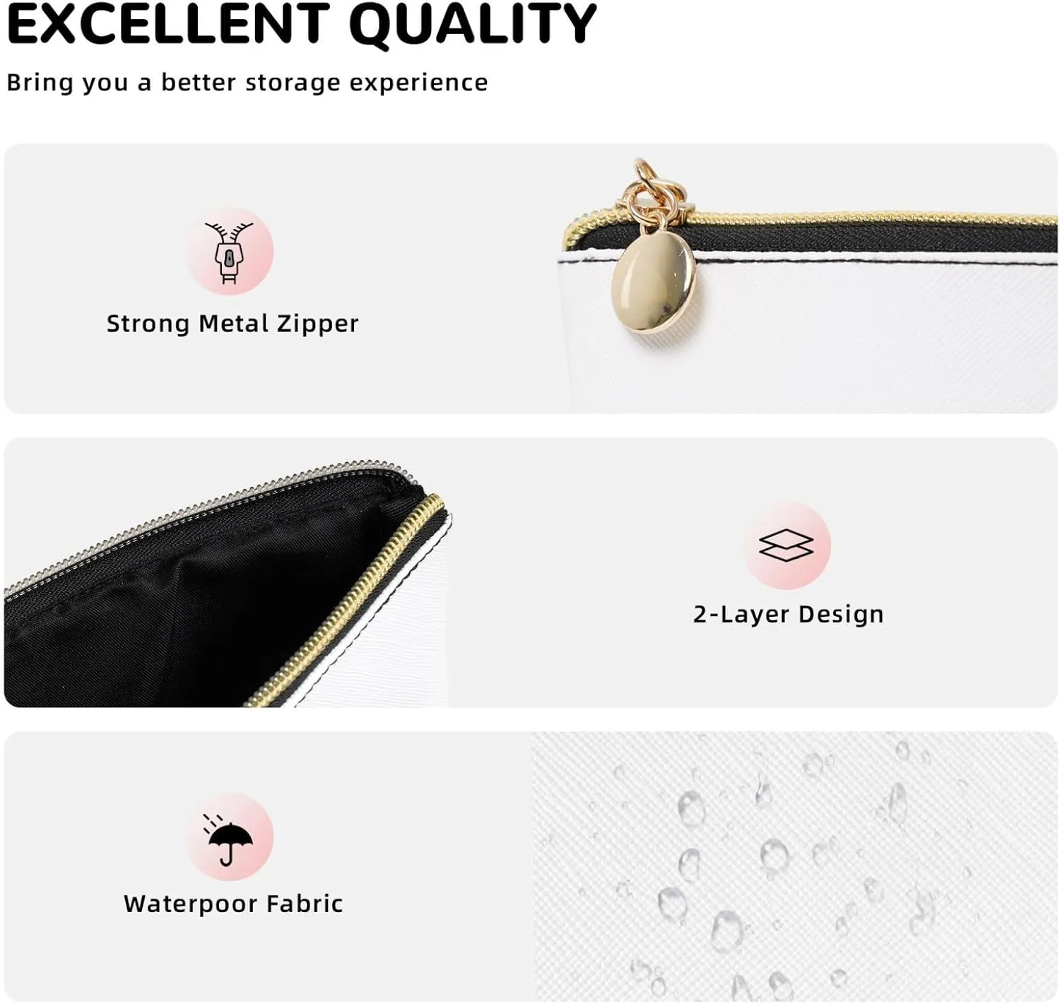 SWEET TANG Women's PU Leather Makeup Bag Pouch, Travel Cosmetic Bag, Funny Portable Organizer Compatible with Blue Camo Shark, Water Resistant Jewelry Case with Zipper