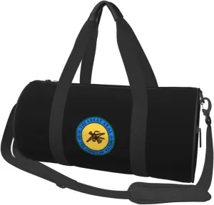 The Great Seal of The Choctaw Nation Convertible Garment Bag with Shoulder Strap, Carry on Garment Duffel Bag for Men Women - Rolling Foldable for Travel Luggage Bags (Black)