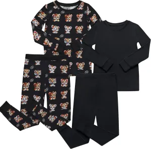 Toddler Pajamas Set 2 Piece Soft Bamboo Viscose Girls and Boys Pajamas for Kids Perfect for Sleep and Play Pack of 2