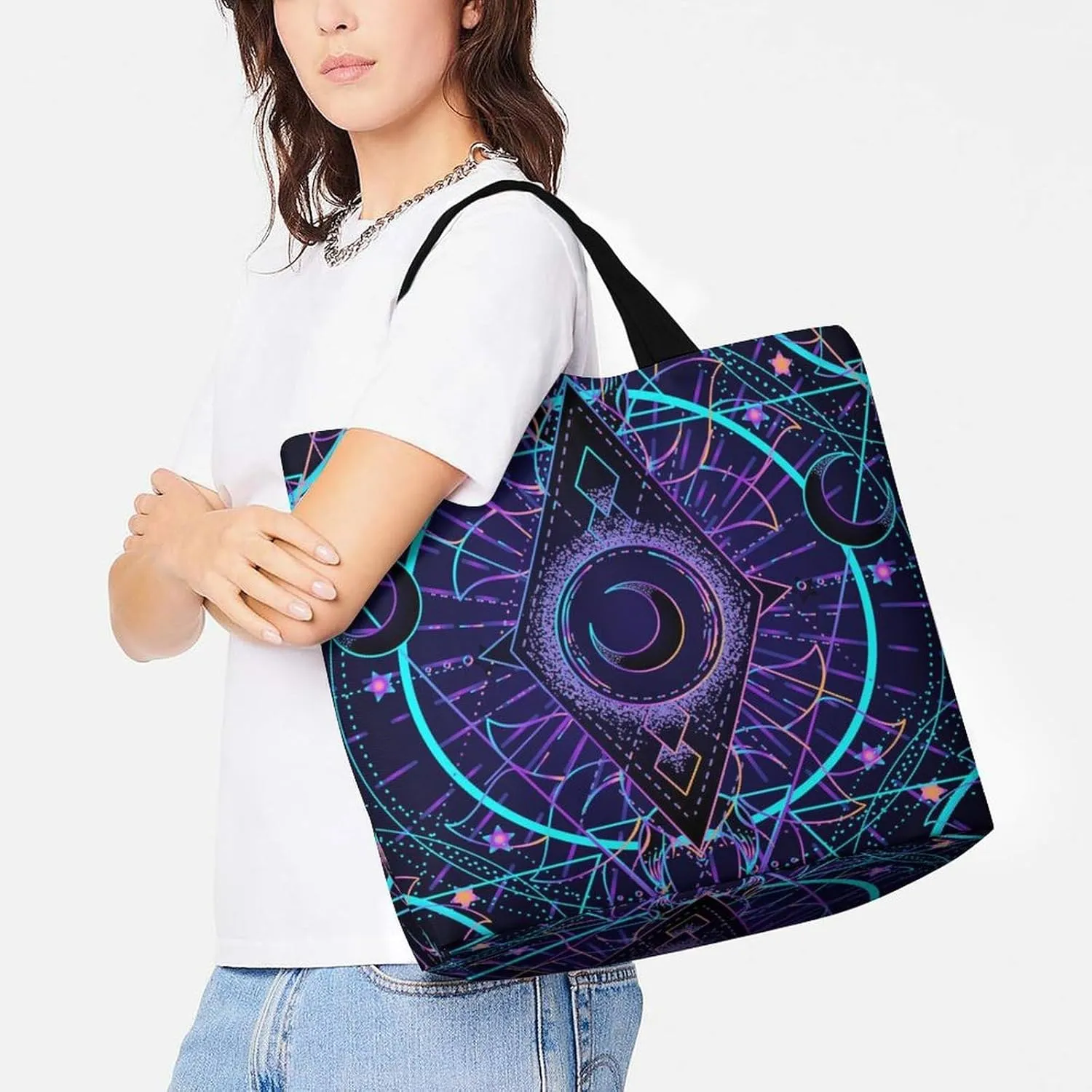 Tote Bag for Women Beach Bag Reusable Grocery Bag Shopping Bag for Travle Gym