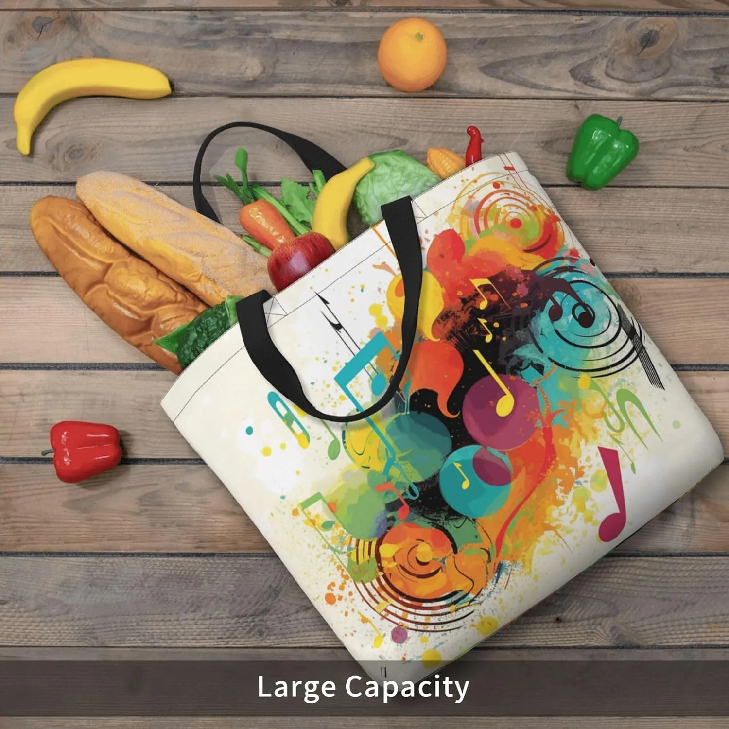 Tote Bag for Women Reusable Grocery Bags Aircraft Fighter Jets Tote Bag with Inner Pocket Travel Tote for Shopping