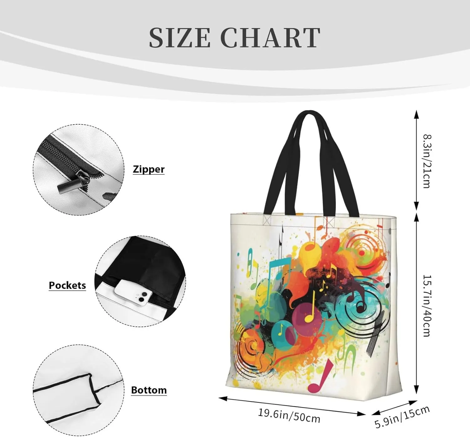 Tote Bag for Women Reusable Grocery Bags Aircraft Fighter Jets Tote Bag with Inner Pocket Travel Tote for Shopping