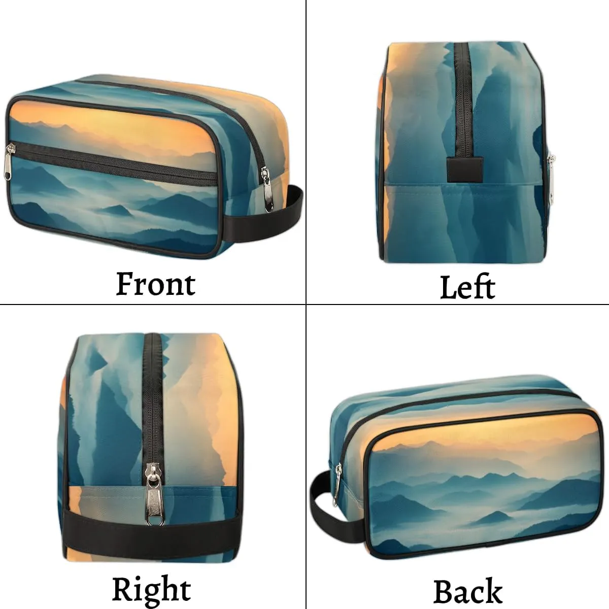 Travel Toiletry Bag for Women Men Foggy Mountains Hanging Cosmetic Bag Waterproof Makeup Bag for Shaving Makeup Toothbrush & Travel Essentials