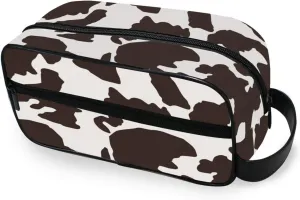 Travel Toiletry Bag Makeup Bag Animal Texture Prints Packing Organizers with Hanging Hook Portable Water Resistant Small Travel Bag for Toiletries, Jewelry, Travel Essentials