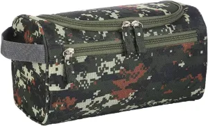 Travel Toiletry Bag with Strap,Hanging Makeup Case Organizer Cosmetic Pouch Holder Storage Bathroom Shower Wash Bag with Handle for Brushes Toiletry Jewelry Storage(Camouflage 2)