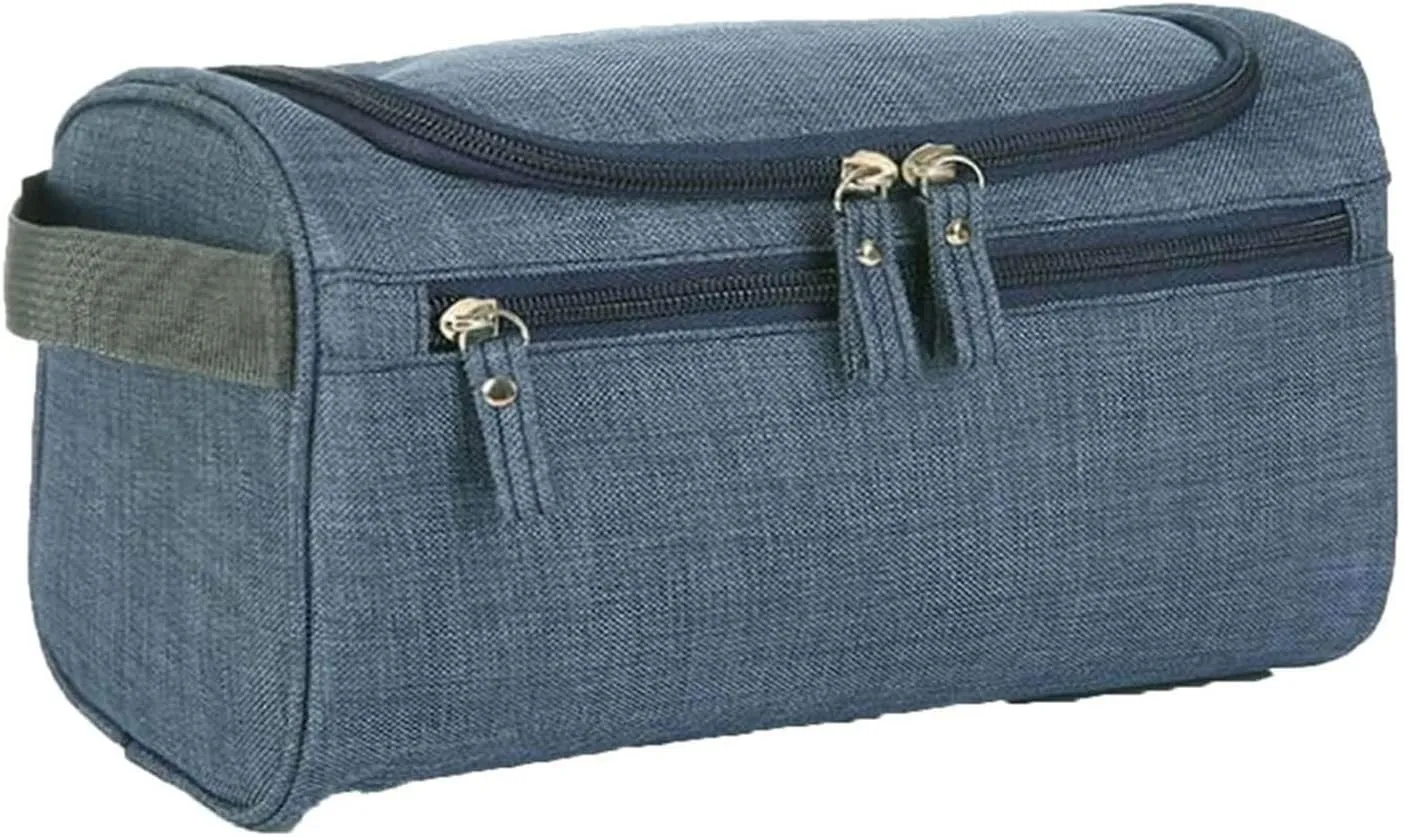 Travel Toiletry Bag with Strap,Hanging Makeup Case Organizer Cosmetic Pouch Holder Storage Bathroom Shower Wash Bag with Handle for Brushes Toiletry Jewelry Storage(Matte Dark Green)